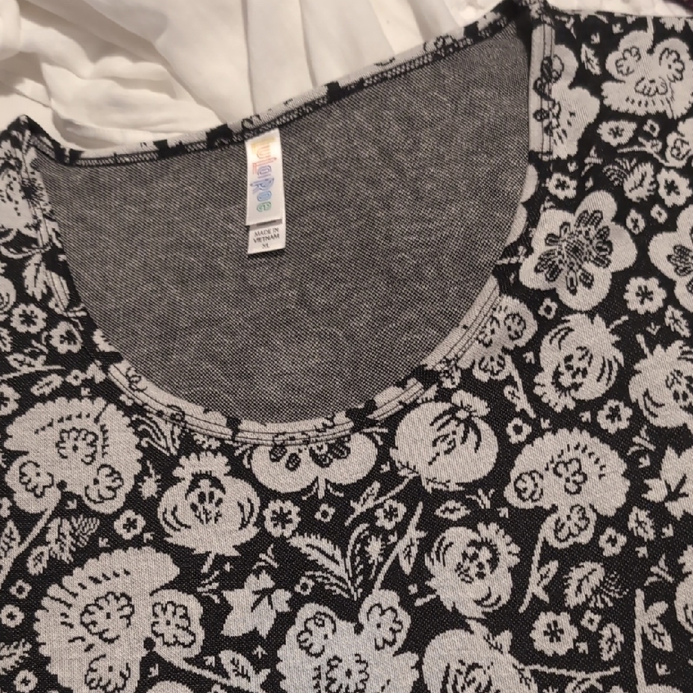 LuLaRoe Black and White Classic T-Shirt